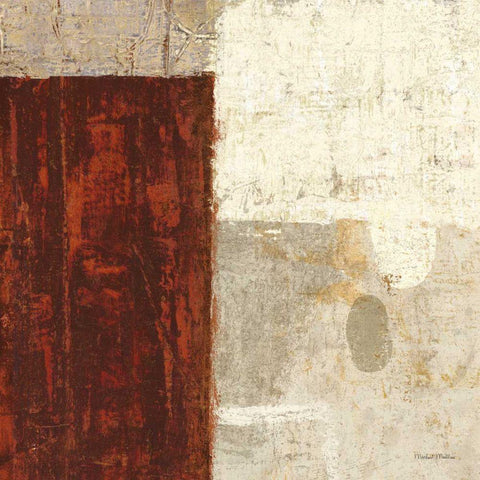 Cayenne Square I White Modern Wood Framed Art Print by Mullan, Michael