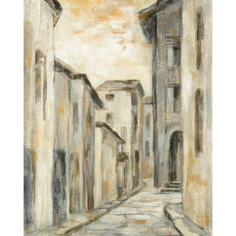 European Village II v2 Crop White Modern Wood Framed Art Print by Vassileva, Silvia