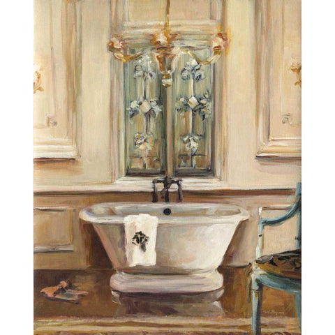 Classical Bath III with Black Gold Ornate Wood Framed Art Print with Double Matting by Hageman, Marilyn