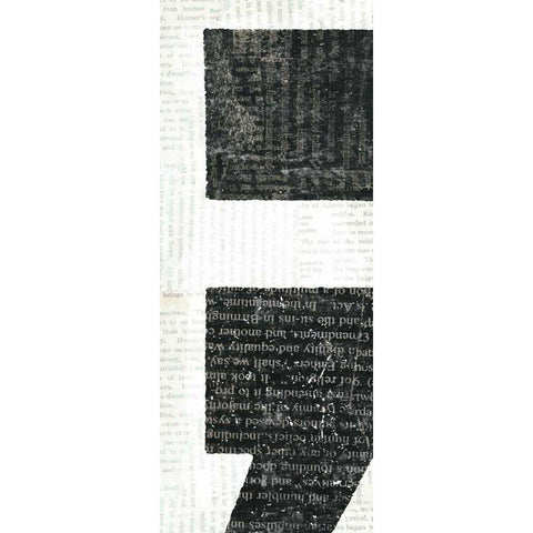 Punctuated Black VI Black Modern Wood Framed Art Print by Mullan, Michael