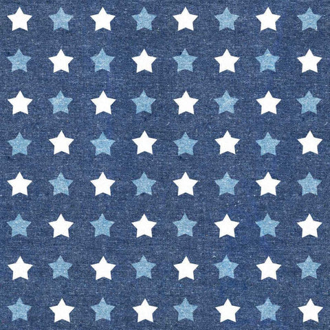 Stars and Stripes Dark Pattern III White Modern Wood Framed Art Print by Grove, Beth