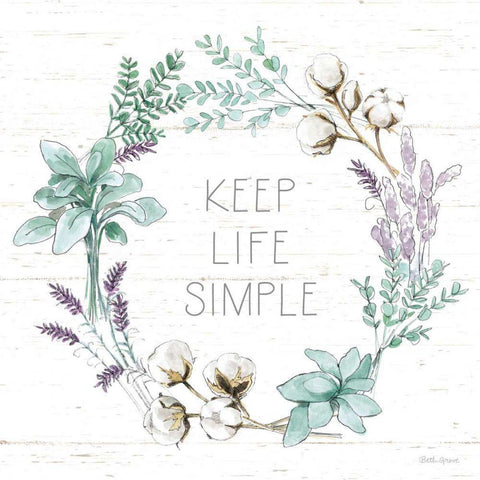 Farmhouse Cotton IX Black Ornate Wood Framed Art Print with Double Matting by Grove, Beth