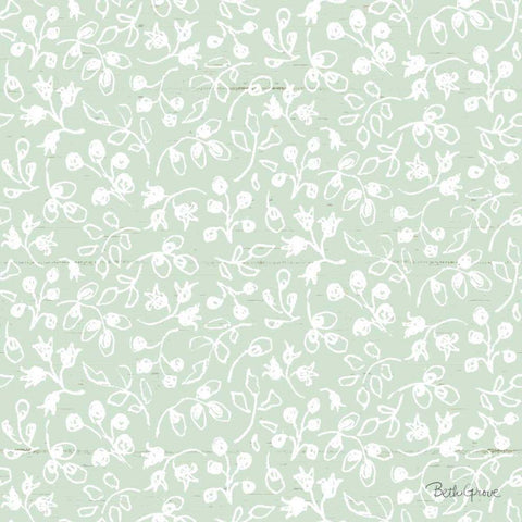 Farmhouse Cotton Pattern III White Modern Wood Framed Art Print by Grove, Beth