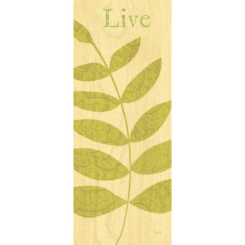 Nature Trio - Live Black Modern Wood Framed Art Print with Double Matting by Charron, Veronique