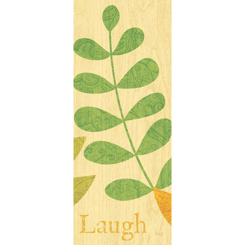 Nature Trio - Laugh Black Modern Wood Framed Art Print by Charron, Veronique