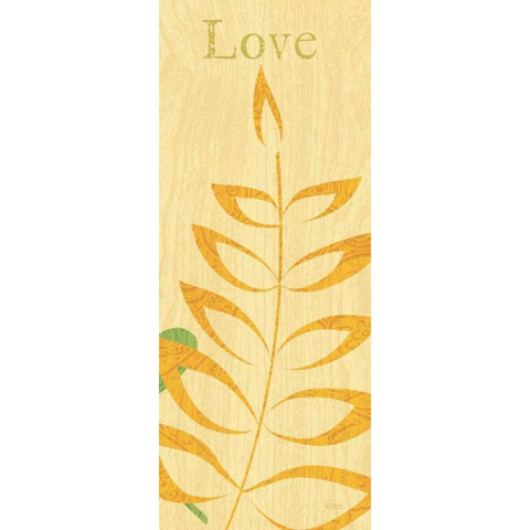 Nature Trio - Love Black Modern Wood Framed Art Print by Charron, Veronique