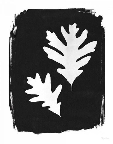 Nature by the Lake Leaves IV Black Black Ornate Wood Framed Art Print with Double Matting by Rhue, Piper