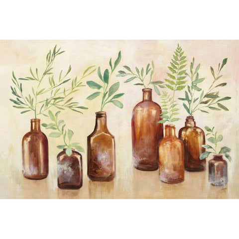 Woodland Still Life I Black Modern Wood Framed Art Print by Purinton, Julia