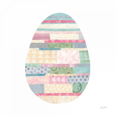 Spring into Easter II Black Modern Wood Framed Art Print with Double Matting by Prahl, Courtney