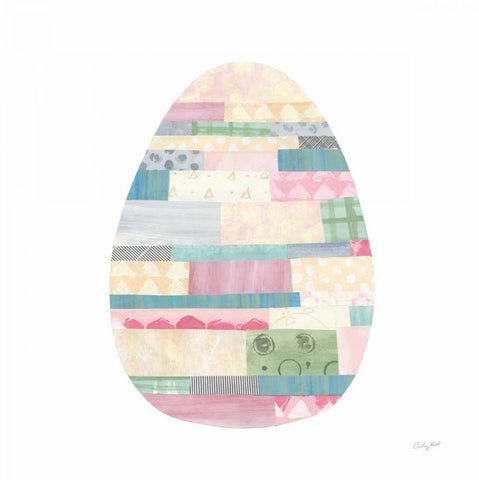 Spring into Easter III White Modern Wood Framed Art Print with Double Matting by Prahl, Courtney