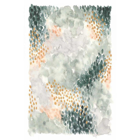 Spring Blooms I Gold Ornate Wood Framed Art Print with Double Matting by Marshall, Laura