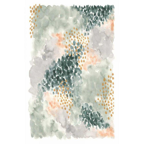 Spring Blooms II White Modern Wood Framed Art Print by Marshall, Laura