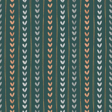 Spring Blooms Pattern IIB Black Ornate Wood Framed Art Print with Double Matting by Marshall, Laura