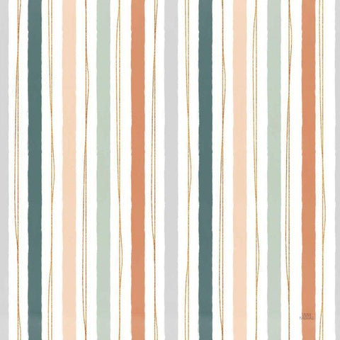 Spring Blooms Pattern VIII White Modern Wood Framed Art Print with Double Matting by Marshall, Laura