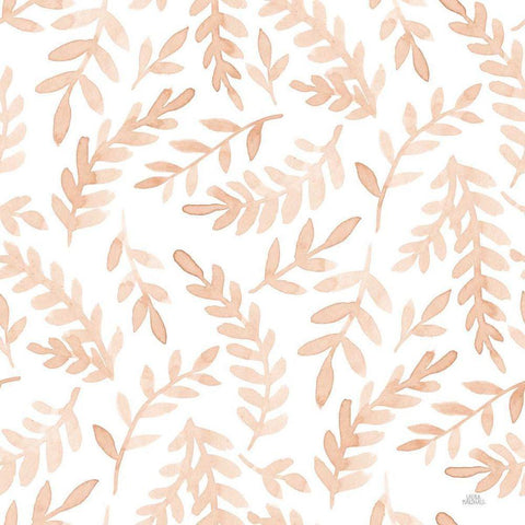 Spring Blooms Pattern IXB White Modern Wood Framed Art Print with Double Matting by Marshall, Laura
