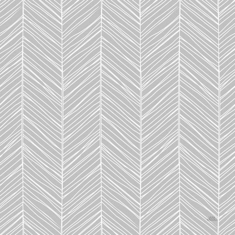 Spring Blooms Pattern XIVD White Modern Wood Framed Art Print with Double Matting by Marshall, Laura