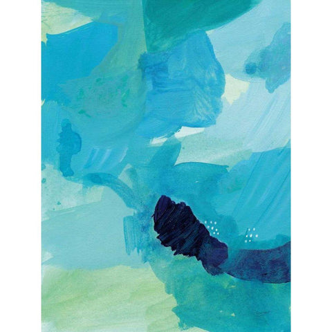 Seascape II White Modern Wood Framed Art Print by Mack, Lynn