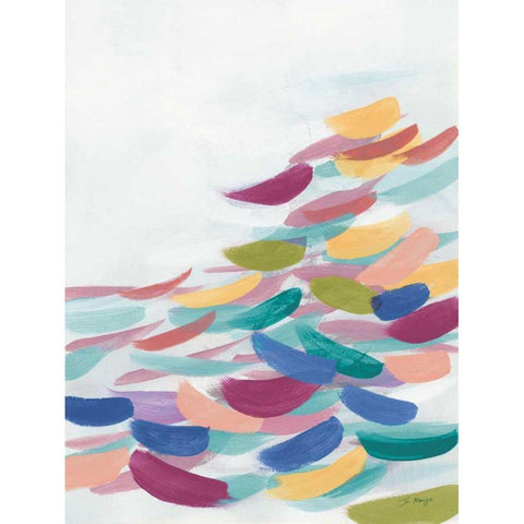 Drift Pastel Black Modern Wood Framed Art Print by Maye, Jo