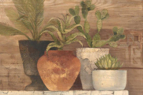 Desert Still Life Light Crop Black Ornate Wood Framed Art Print with Double Matting by Hristova, Albena