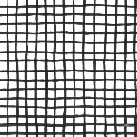 Scandy Baby Pattern IA Black Modern Wood Framed Art Print with Double Matting by Averinos, Melissa