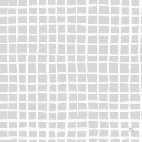 Scandy Baby Pattern ID White Modern Wood Framed Art Print with Double Matting by Averinos, Melissa