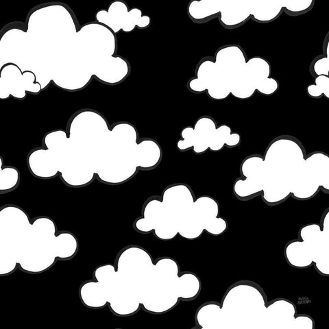 Scandy Baby Pattern IIIB Black Ornate Wood Framed Art Print with Double Matting by Averinos, Melissa