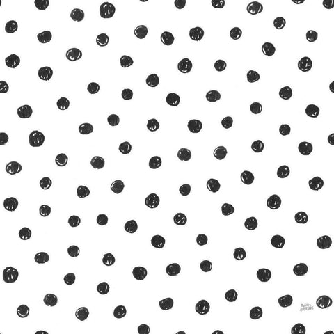 Scandy Baby Pattern VI Black Ornate Wood Framed Art Print with Double Matting by Averinos, Melissa