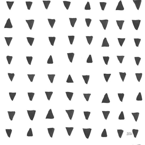 Scandy Baby Pattern XIVB White Modern Wood Framed Art Print with Double Matting by Averinos, Melissa