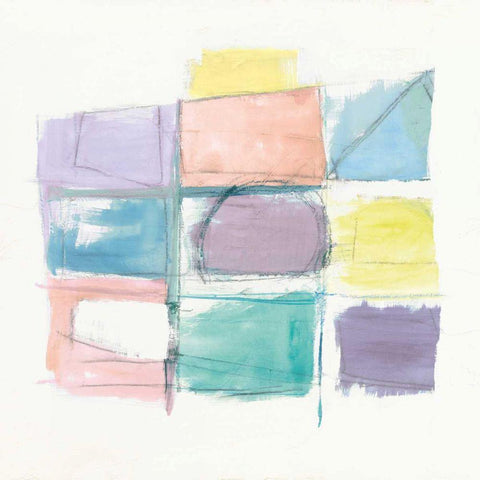 131 West 3rd Street Sq III on White Pastel White Modern Wood Framed Art Print by Schick, Mike