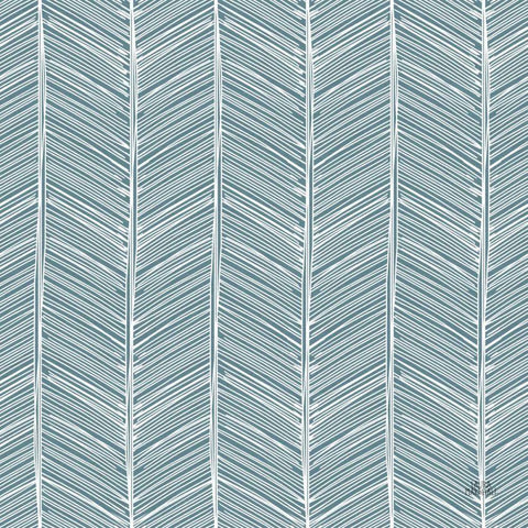 Seaside Village Pattern XIIB White Modern Wood Framed Art Print by Marshall, Laura