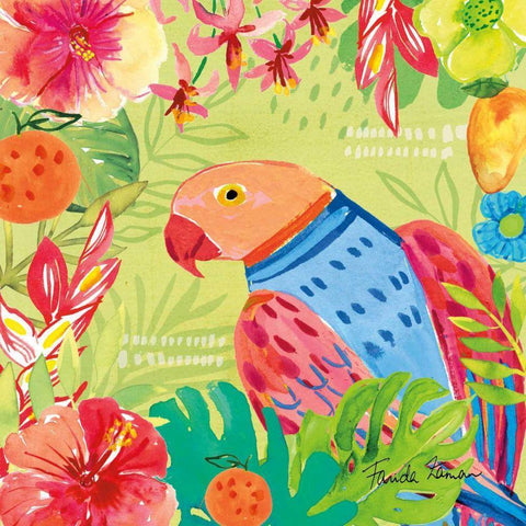 Tutti Frutti V Black Ornate Wood Framed Art Print with Double Matting by Zaman, Farida