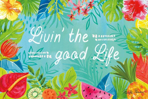 Tutti Frutti VIII White Modern Wood Framed Art Print with Double Matting by Zaman, Farida