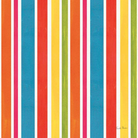 Tutti Frutti Pattern II White Modern Wood Framed Art Print by Zaman, Farida