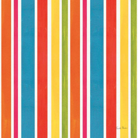 Tutti Frutti Pattern II White Modern Wood Framed Art Print with Double Matting by Zaman, Farida