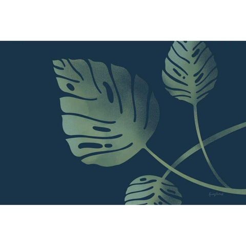 Monstera V White Modern Wood Framed Art Print by Thorns, Becky