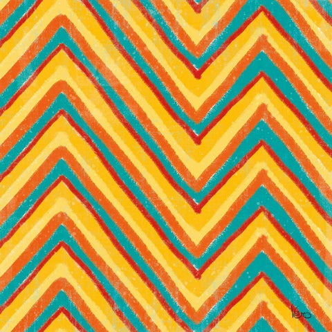 Good Vibes Pattern II Black Modern Wood Framed Art Print with Double Matting by Charron, Veronique