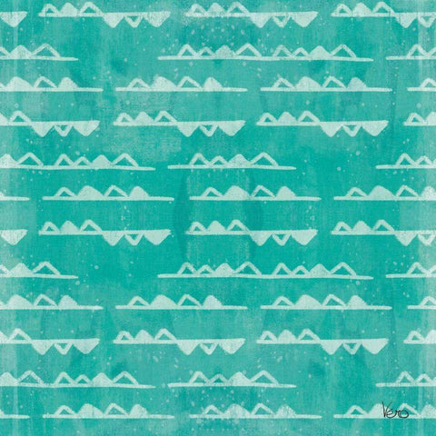Good Vibes Pattern IIIA Black Ornate Wood Framed Art Print with Double Matting by Charron, Veronique