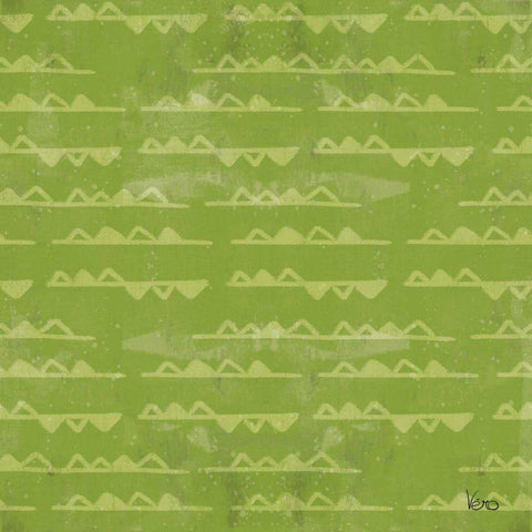 Good Vibes Pattern IIIC Black Ornate Wood Framed Art Print with Double Matting by Charron, Veronique