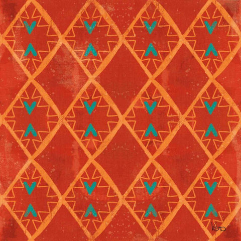 Good Vibes Pattern IV Black Ornate Wood Framed Art Print with Double Matting by Charron, Veronique