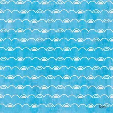 Good Vibes Pattern VIB Black Modern Wood Framed Art Print with Double Matting by Charron, Veronique