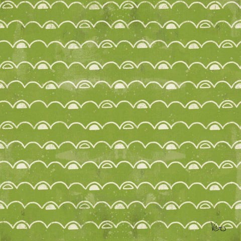 Good Vibes Pattern VIC Black Ornate Wood Framed Art Print with Double Matting by Charron, Veronique