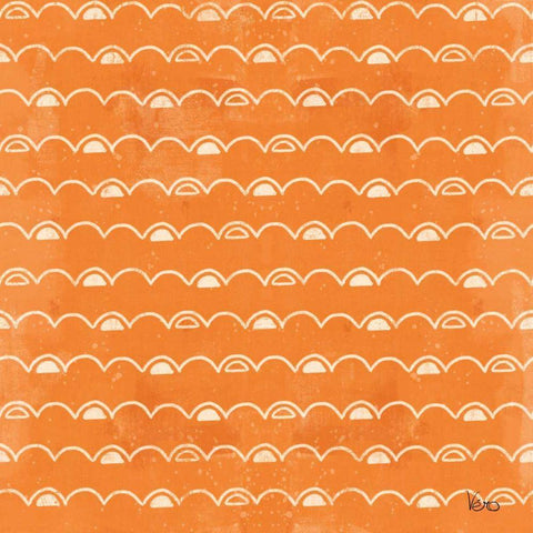 Good Vibes Pattern VID White Modern Wood Framed Art Print by Charron, Veronique