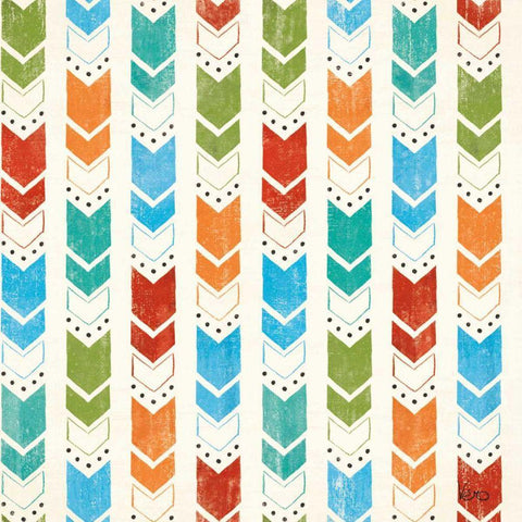 Good Vibes Pattern VIIIA Black Ornate Wood Framed Art Print with Double Matting by Charron, Veronique