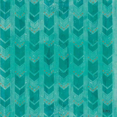 Good Vibes Pattern VIIIB Black Ornate Wood Framed Art Print with Double Matting by Charron, Veronique