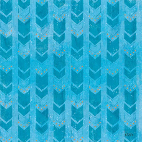 Good Vibes Pattern VIIIC Black Ornate Wood Framed Art Print with Double Matting by Charron, Veronique
