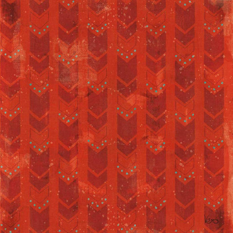 Good Vibes Pattern VIIIF Black Ornate Wood Framed Art Print with Double Matting by Charron, Veronique