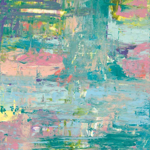 Islands Abstract I Black Ornate Wood Framed Art Print with Double Matting by Rhue, Piper