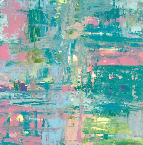 Islands Abstract II White Modern Wood Framed Art Print with Double Matting by Rhue, Piper