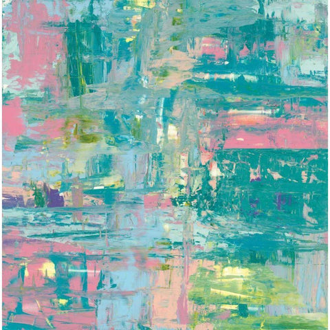 Islands Abstract II White Modern Wood Framed Art Print by Rhue, Piper