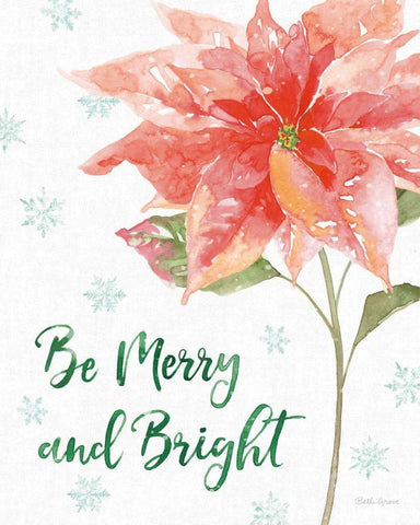 Holiday Flora VI White Modern Wood Framed Art Print with Double Matting by Grove, Beth